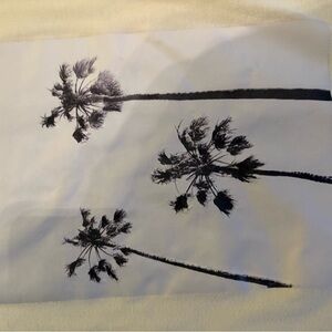 H&M Black and White Palm Tree Tee